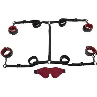 Sportsheets Saffron Under the Bed Restraint System Sänkysidontasetti - Black