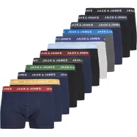 Jack & jones Solid Boxerit 12 Yksiköt