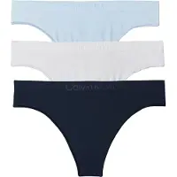 Calvin Klein Underwear Stringit laivastonsininen / pastellinsininen / valkoinen