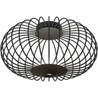 Grönlund Atmosphere LED plafondi 60cm 26+5,5W 3000K musta