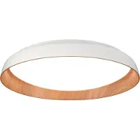 Grönlund Woodie LED plafondi 43cm 24W 3000K valkoinen/puu