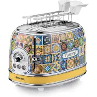 Ariete Positano -leivänpaahdin, 2 viipaleita, Blue and Yellow (Positano style)