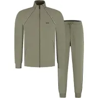 BOSS for man. 50555906 Tracksuit with green contrast piping (XL), Casual, Sport, Cotton, Multisport, Long sleeve