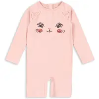 Konges Sløjd Kitty Uimapuku Powder Pink Powder Pink 6 months Vaaleanpunainen 6 kuukautta Tytöt