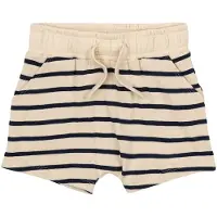 The New Siblings GOTS Nat Uni Shortsit Mood Indigo Striped Mood Indigo Striped 80 cm Laivastonsininen 80 cm Pojat, Tytöt