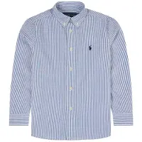 Ralph Lauren Slim Fit Raidallinen Oxford-paita Bsr Blue White 6-7 Years Sininen 136-138 cm Pojat