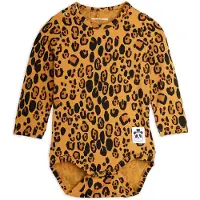 Mini Rodini Basic Leopard Ls Body - Multi/patterned - 68-74