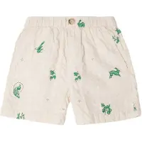 Garbo&Friends Seersucker Shortsit Azulejos Emerald 86/92 cm Valkoinen 86/92 cm Pojat, Tytöt