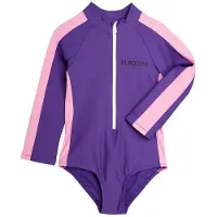 Mini Rodini Stripe Uimapuku Liila 80/86 cm Purppura 80/86 cm Tytöt