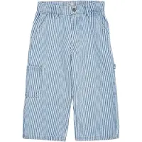 Copenhagen Colors Y/D Stripe Twill Cargo Pants W. Adj. Waist - Blue - 128