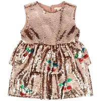 Konges Sløjd Lulu Party Dress Brazilian Sand 3 Y Kermanvärinen 3 vuotta Tytöt