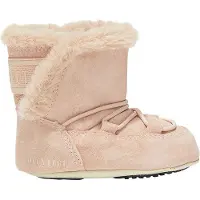 Moon Boot Vauvan mokkanahkaiset lumisaappaat Pale Pink 17-18 EU Vaaleanpunainen 17-18 EU Tytöt