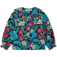 BOBO CHOSES Vauvojen kukkakuvioinen kudottu pusero Midnight Blue 24 months Sininen 24 kuukautta Pojat, Tytöt