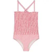 Louise Misha Brigit Uimapuku Pink Fragola Vichy 24 months Vaaleanpunainen 24 kuukautta Tytöt