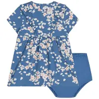 Petit Bateau Kukallinen Vauvan Mekko Sininen 24 Months Sininen 24 kuukautta Tytöt