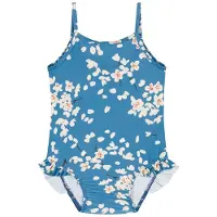 Petit Bateau Kukallinen Uimapuku Sininen 24 Months Sininen 24 kuukautta Tytöt