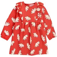 BOBO CHOSES Freedom Bird Painettu Vauvan Mekko Punainen 9 months Punainen 9 kuukautta Tytöt