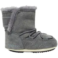 Moon Boot Vauvan mokkanahkaiset lumisaappaat Dark Grey 19-20 EU Harmaa 19-20 EU Pojat