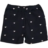 Copenhagen Colors Heart Twill Shortsit Navy Soft Pink Hearts 92 cm Sininen 92 cm Tytöt