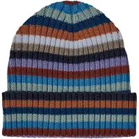 FUB Rib Beanie Multi Stripe 80/90 cm Sininen 80/90 cm Pojat, Tytöt