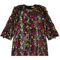 Stella McCartney Kids Sydänkuvioinen Mekko Musta 8 Y Musta 8 vuotta Tytöt