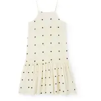 The Animal Observatory Hummingbird Kid Dress Soft Pink - Cream - 104