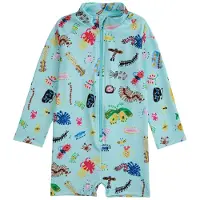 BOBO CHOSES Funny Insects Painettu Yksiosainen Rashguard-uimapuku Sininen 3 Months Sininen 3 kuukautta Pojat, Tytöt