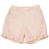 Copenhagen Colors Popliiniset Frill-shortsit Dusty Rose 122 cm Vaaleanpunainen 122 cm Tytöt