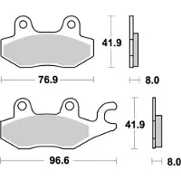 Moto-Master Arctic Cat/cf Moto/kawasaki/suzuki 092621 Sinteroidut Jarrupalat
