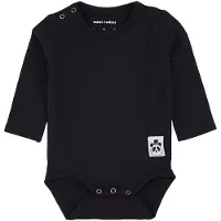 Mini Rodini Basic Ls Body - Black - 80-86