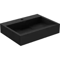 Mexen Ava pöytätason yläpuolinen allas konglomeraatista 1/O 50 x 38 cm, musta - 23015071