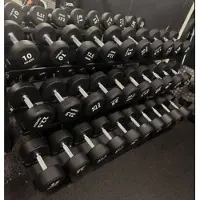 Dinox Käsipainoteline Pro, 15 parille, Teline + Käsipainot 15 paria (10 kg - 50 kg)