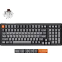 Keychron K4 MAX -langaton mekaaninen pelinäppäimistö, Super Brown, musta