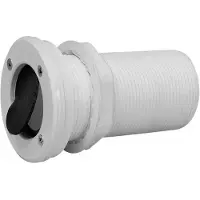 Nuova Rade Thru Hull Threaded With Non Return Valve Extension Valkoinen 116 x 75 mm