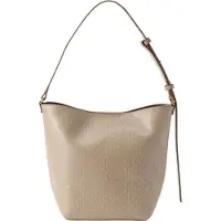 Calvin Klein Emblem Aop Medium Bucket - Beige - ONE SIZE