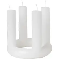 Broste Copenhagen Figurlys 'Lucille' - White - Ø20XH18CM