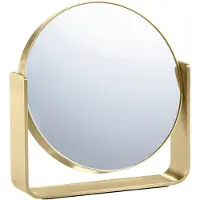 Zone Denmark Bordspejl M. 5 X Forstørrelse Ume - Gold - 19X4X19.5CM