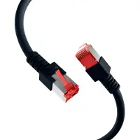 EFB Elektronik Patchkabel RJ45, CAT6 250Mhz, 30m schwarz, S-STP(S/FTP), LSOH