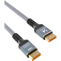 Wozinsky DisplayPort 2.1 -kaapeli 16K@60Hz 8K@120Hz 4K@240Hz 1m - Musta