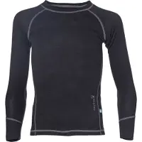 Isbjörn of Sweden Kids' Husky Sweater Baselayer Black Kerrasto yläosat 98/104