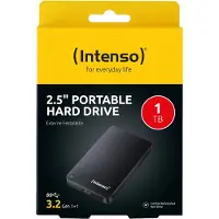 Intenso 6021660, 1 TB, 2.5", 3.2 Gen 1 (3.1 Gen 1), 5400 RPM, Musta
