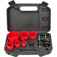 AWTOOLS Reikäsahasarja AW49659; 22-64 mm; 40 mm; 8 kpl.