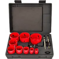 AWTOOLS Reikäsahasarja AW49668; 19-64 mm; 13 kpl.
