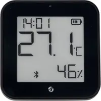 Shelly BLU HT Display ZB - anturi lämpötilan, kosteuden, valaistustason ja ajan, musta