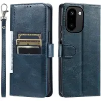 SKALO PU-Nahkainen Korttitasku Lompakkokotelo sopii OnePlus 15R - Sininen