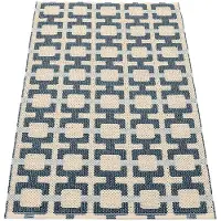 Pappelina Tom matto Ocean Blue/Cream/Blue Fog 70 x 120 cm