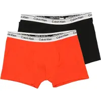 Calvin Klein Underwear Alushousut vaaleanharmaa / oranssinpunainen / musta / valkoinen