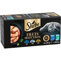 Sheba 36x60g Filets lajitelma I (3 lajiketta) kissan märkäruoka