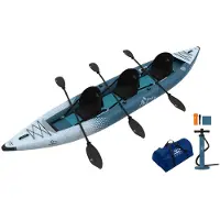 Saimaa Kayaks Adventure 3 (2026) - Ilmatäytteinen & vakaa 3-henkilön kajakki