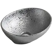 Mexen Elza 60 cm x 33 cm päällä oleva pesuallas, hopea - 21014052